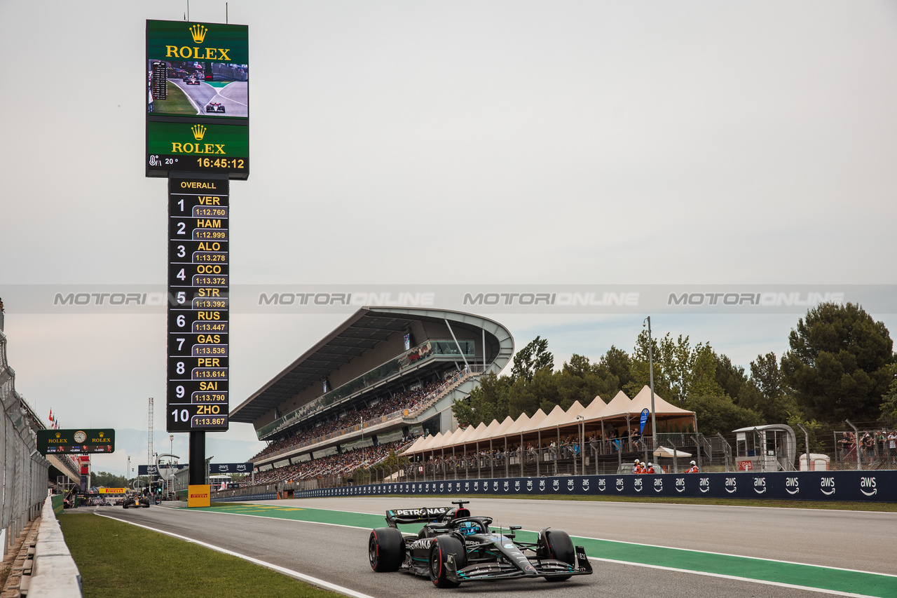 GP SPAGNA, George Russell (GBR) Mercedes AMG F1 W14.

03.06.2023. Formula 1 World Championship, Rd 8, Spanish Grand Prix, Barcelona, Spain, Qualifiche Day.

- www.xpbimages.com, EMail: requests@xpbimages.com ¬© Copyright: Bearne / XPB Images