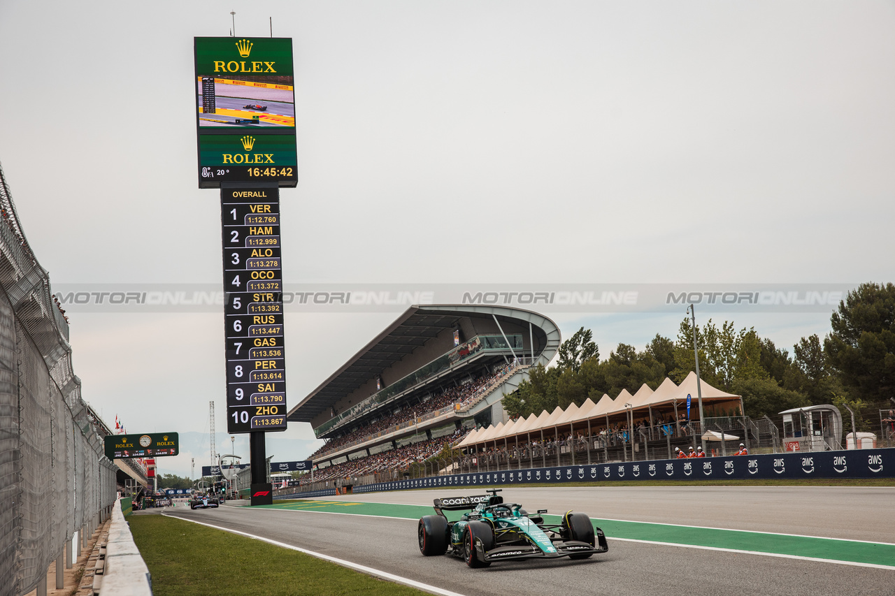 GP SPAGNA, Lance Stroll (CDN) Aston Martin F1 Team AMR23.

03.06.2023. Formula 1 World Championship, Rd 8, Spanish Grand Prix, Barcelona, Spain, Qualifiche Day.

- www.xpbimages.com, EMail: requests@xpbimages.com ¬© Copyright: Bearne / XPB Images