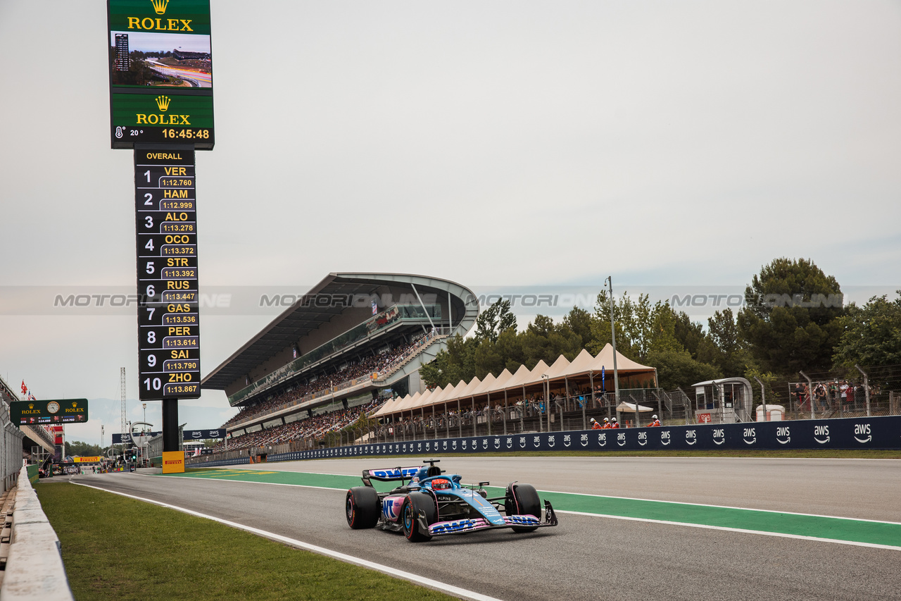 GP SPAGNA, Esteban Ocon (FRA) Alpine F1 Team A523.

03.06.2023. Formula 1 World Championship, Rd 8, Spanish Grand Prix, Barcelona, Spain, Qualifiche Day.

- www.xpbimages.com, EMail: requests@xpbimages.com ¬© Copyright: Bearne / XPB Images