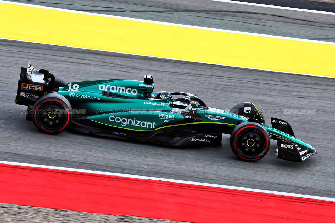 GP SPAGNA, Lance Stroll (CDN) Aston Martin F1 Team AMR23.

03.06.2023. Formula 1 World Championship, Rd 8, Spanish Grand Prix, Barcelona, Spain, Qualifiche Day.

- www.xpbimages.com, EMail: requests@xpbimages.com ¬© Copyright: Charniaux / XPB Images