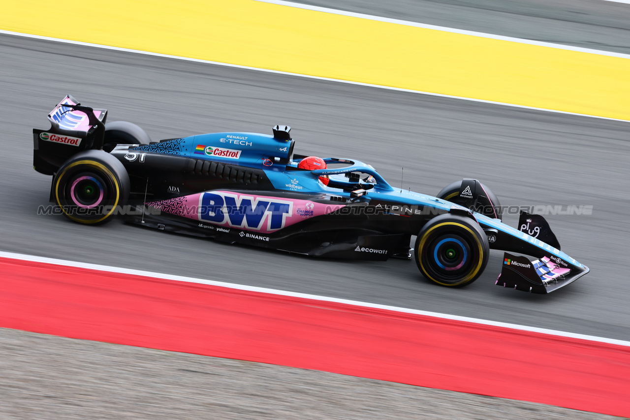 GP SPAGNA, Esteban Ocon (FRA) Alpine F1 Team A523.

03.06.2023. Formula 1 World Championship, Rd 8, Spanish Grand Prix, Barcelona, Spain, Qualifiche Day.

- www.xpbimages.com, EMail: requests@xpbimages.com ¬© Copyright: Charniaux / XPB Images