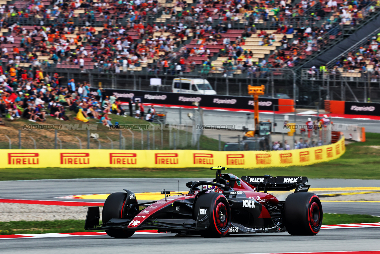 GP SPAGNA, Zhou Guanyu (CHN) Alfa Romeo F1 Team C43.

03.06.2023. Formula 1 World Championship, Rd 8, Spanish Grand Prix, Barcelona, Spain, Qualifiche Day.

- www.xpbimages.com, EMail: requests@xpbimages.com ¬© Copyright: Batchelor / XPB Images