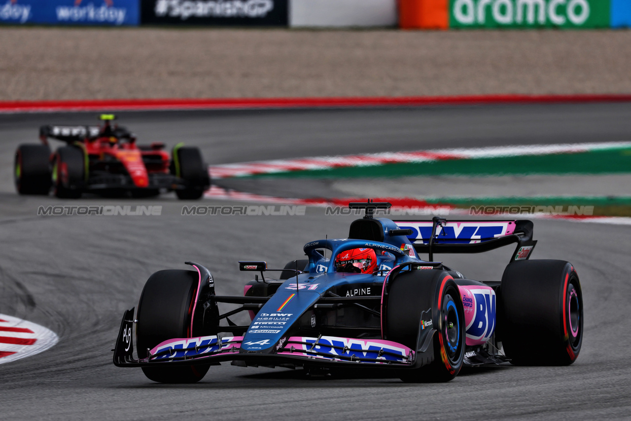 GP SPAGNA, Esteban Ocon (FRA) Alpine F1 Team A523.

03.06.2023. Formula 1 World Championship, Rd 8, Spanish Grand Prix, Barcelona, Spain, Qualifiche Day.

 - www.xpbimages.com, EMail: requests@xpbimages.com ¬© Copyright: Coates / XPB Images