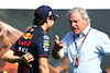 GP SPAGNA, (L to R): Sergio Perez (MEX) Red Bull Racing with Carlos Sainz (ESP).
03.06.2023. Formula 1 World Championship, Rd 8, Spanish Grand Prix, Barcelona, Spain, Qualifiche Day.
 - www.xpbimages.com, EMail: requests@xpbimages.com ¬© Copyright: Coates / XPB Images