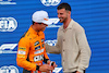 GP SPAGNA, (L to R): Lando Norris (GBR) McLaren in qualifying parc ferme with Mason Mount (GBR) Football Player.
03.06.2023. Formula 1 World Championship, Rd 8, Spanish Grand Prix, Barcelona, Spain, Qualifiche Day.
- www.xpbimages.com, EMail: requests@xpbimages.com ¬© Copyright: Batchelor / XPB Images
