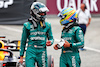 GP SPAGNA, (L to R): Lance Stroll (CDN) Aston Martin F1 Team e Fernando Alonso (ESP) Aston Martin F1 Team in qualifying parc ferme.
03.06.2023. Formula 1 World Championship, Rd 8, Spanish Grand Prix, Barcelona, Spain, Qualifiche Day.
 - www.xpbimages.com, EMail: requests@xpbimages.com ¬© Copyright: Coates / XPB Images