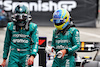 GP SPAGNA, (L to R): Lance Stroll (CDN) Aston Martin F1 Team e Fernando Alonso (ESP) Aston Martin F1 Team in qualifying parc ferme.
03.06.2023. Formula 1 World Championship, Rd 8, Spanish Grand Prix, Barcelona, Spain, Qualifiche Day.
 - www.xpbimages.com, EMail: requests@xpbimages.com ¬© Copyright: Coates / XPB Images
