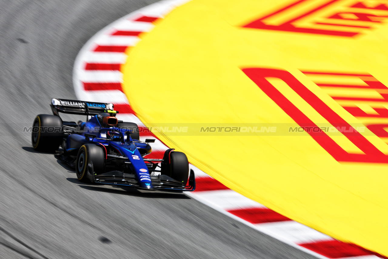 GP SPAGNA, Logan Sargeant (USA) Williams Racing FW45.

02.06.2023 Formula 1 World Championship, Rd 8, Spanish Grand Prix, Barcelona, Spain, Practice Day.

 - www.xpbimages.com, EMail: requests@xpbimages.com ¬© Copyright: Coates / XPB Images