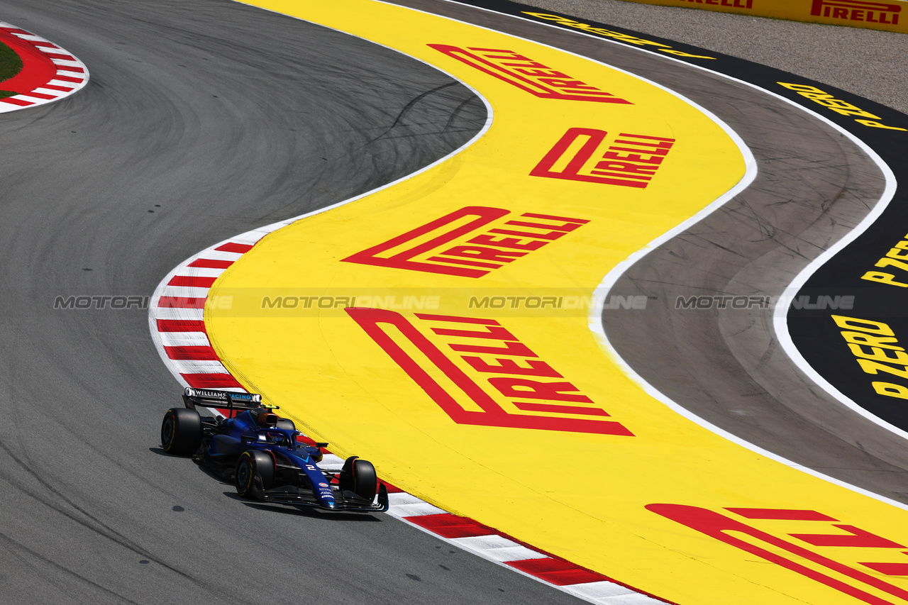 GP SPAGNA, Logan Sargeant (USA) Williams Racing FW45.

02.06.2023 Formula 1 World Championship, Rd 8, Spanish Grand Prix, Barcelona, Spain, Practice Day.

 - www.xpbimages.com, EMail: requests@xpbimages.com ¬© Copyright: Coates / XPB Images