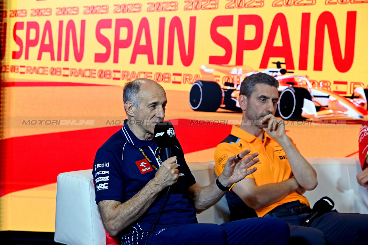 GP SPAGNA, Franz Tost (AUT) AlphaTauri Team Principal in the FIA Press Conference.

02.06.2023 Formula 1 World Championship, Rd 8, Spanish Grand Prix, Barcelona, Spain, Practice Day.

- www.xpbimages.com, EMail: requests@xpbimages.com ¬© Copyright: XPB Images