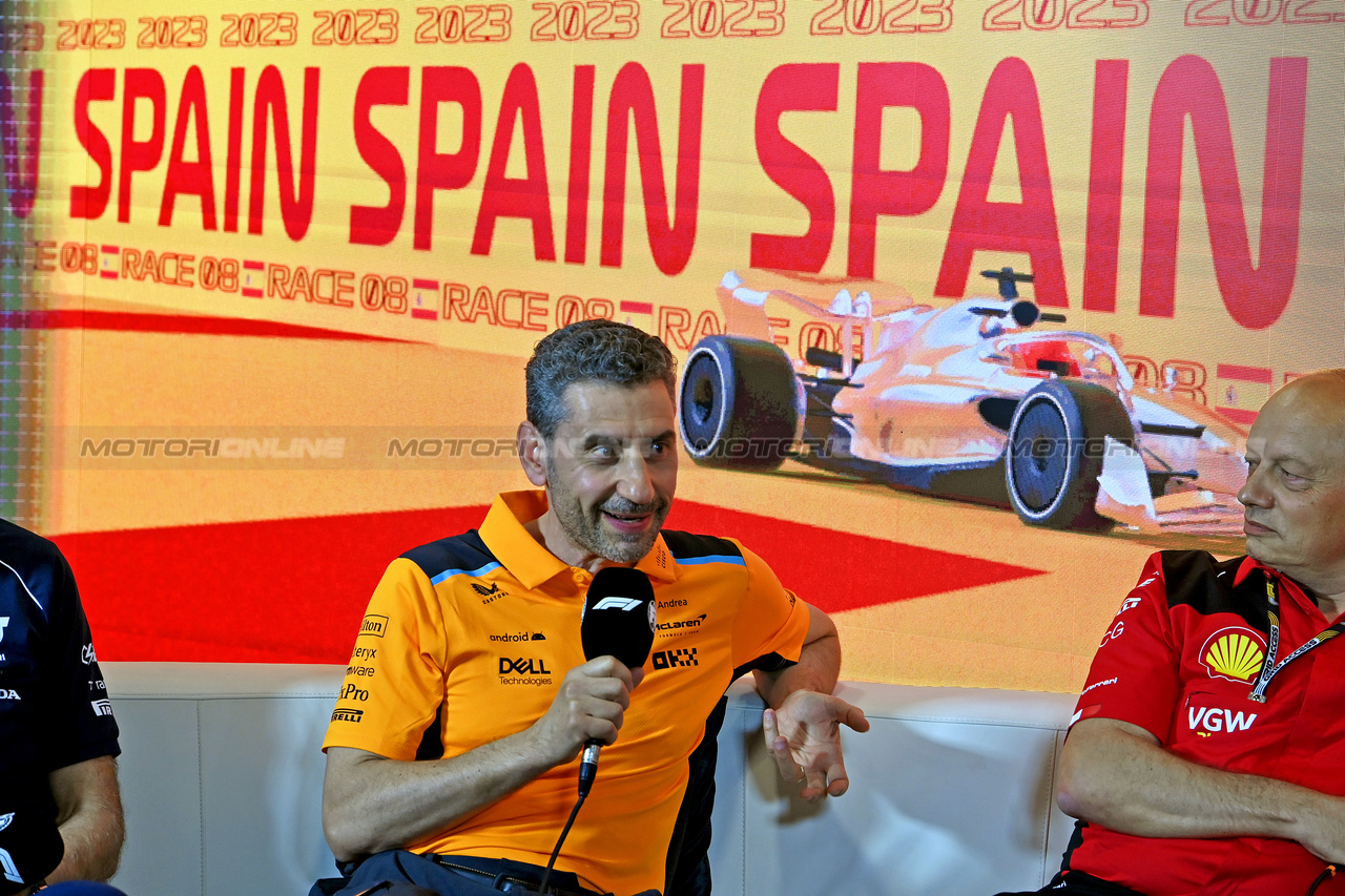 GP SPAGNA, Andreas Seidl (GER) Sauber Group Chief Executive Officer in the FIA Press Conference.

02.06.2023 Formula 1 World Championship, Rd 8, Spanish Grand Prix, Barcelona, Spain, Practice Day.

- www.xpbimages.com, EMail: requests@xpbimages.com ¬© Copyright: XPB Images