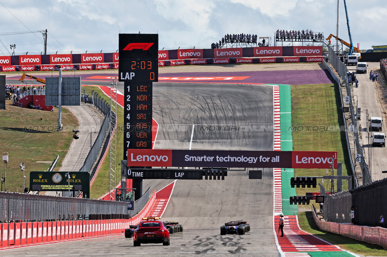 GP STATI UNITI, The partenza of the race.

22.10.2023. Formula 1 World Championship, Rd 19, United States Grand Prix, Austin, Texas, USA, Gara Day.

- www.xpbimages.com, EMail: requests@xpbimages.com © Copyright: Moy / XPB Images
