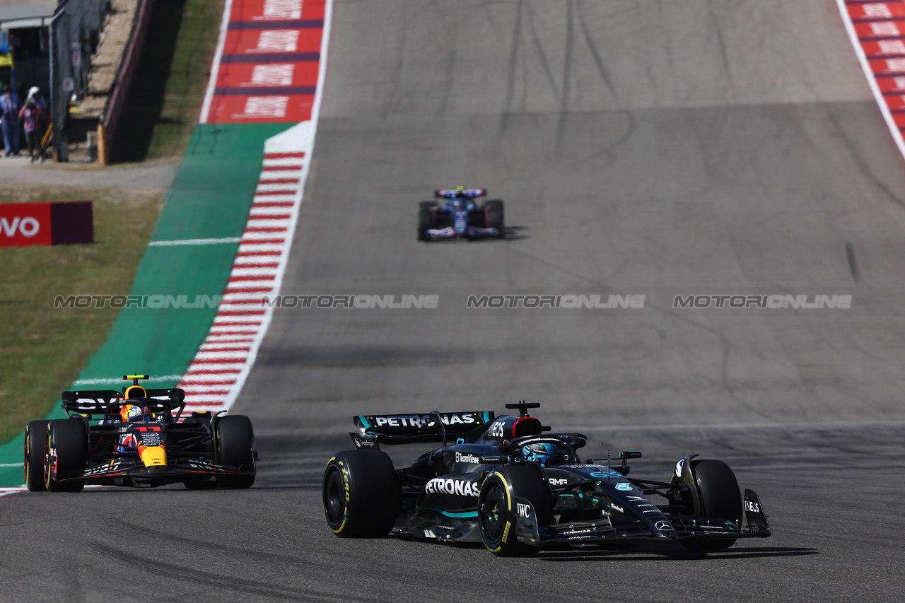 GP STATI UNITI, George Russell (GBR) Mercedes AMG F1 W14.

22.10.2023. Formula 1 World Championship, Rd 19, United States Grand Prix, Austin, Texas, USA, Gara Day.

- www.xpbimages.com, EMail: requests@xpbimages.com © Copyright: Batchelor / XPB Images