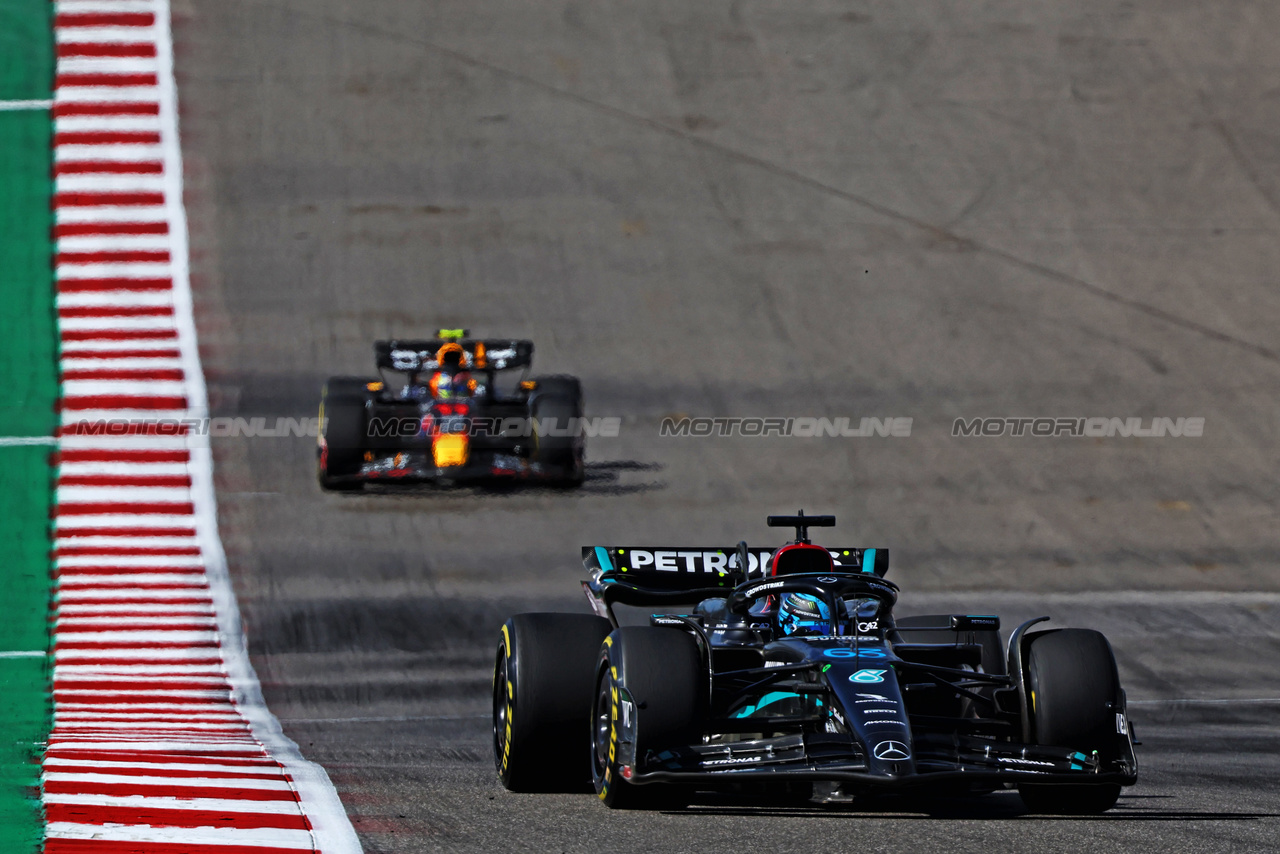 GP STATI UNITI, George Russell (GBR) Mercedes AMG F1 W14.

22.10.2023. Formula 1 World Championship, Rd 19, United States Grand Prix, Austin, Texas, USA, Gara Day.

- www.xpbimages.com, EMail: requests@xpbimages.com © Copyright: Batchelor / XPB Images