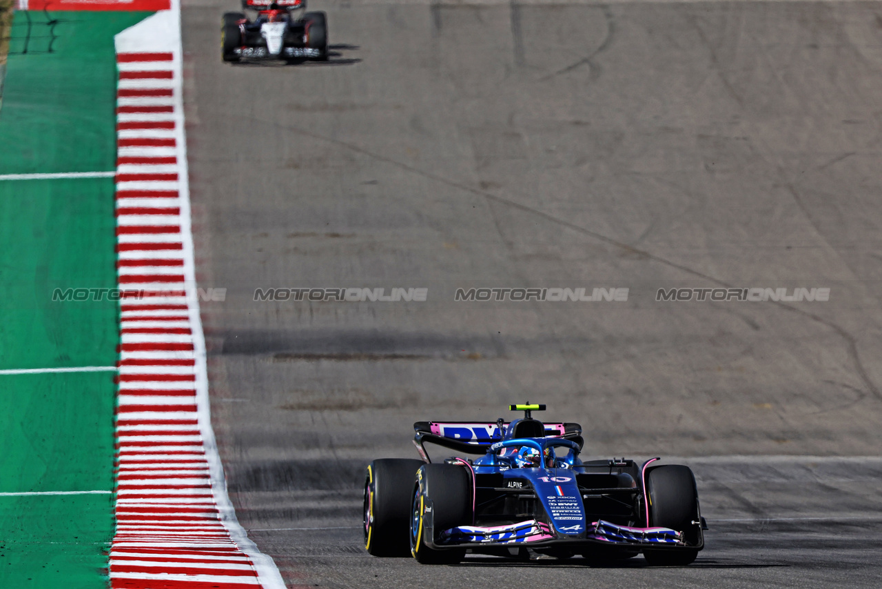 GP STATI UNITI, Pierre Gasly (FRA) Alpine F1 Team A523.

22.10.2023. Formula 1 World Championship, Rd 19, United States Grand Prix, Austin, Texas, USA, Gara Day.

- www.xpbimages.com, EMail: requests@xpbimages.com © Copyright: Batchelor / XPB Images