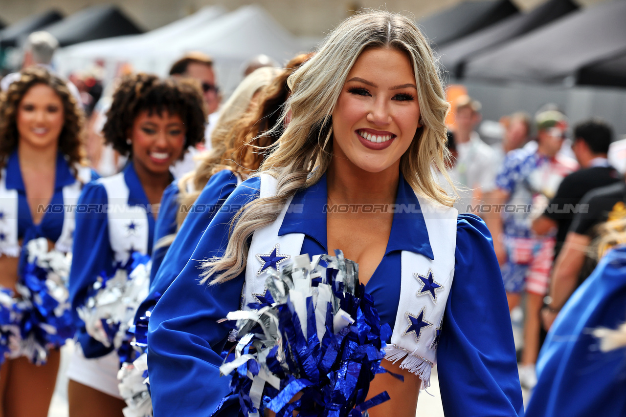 GP STATI UNITI, Dallas Cowboys Cheerleaders.

22.10.2023. Formula 1 World Championship, Rd 19, United States Grand Prix, Austin, Texas, USA, Gara Day.

- www.xpbimages.com, EMail: requests@xpbimages.com © Copyright: Moy / XPB Images