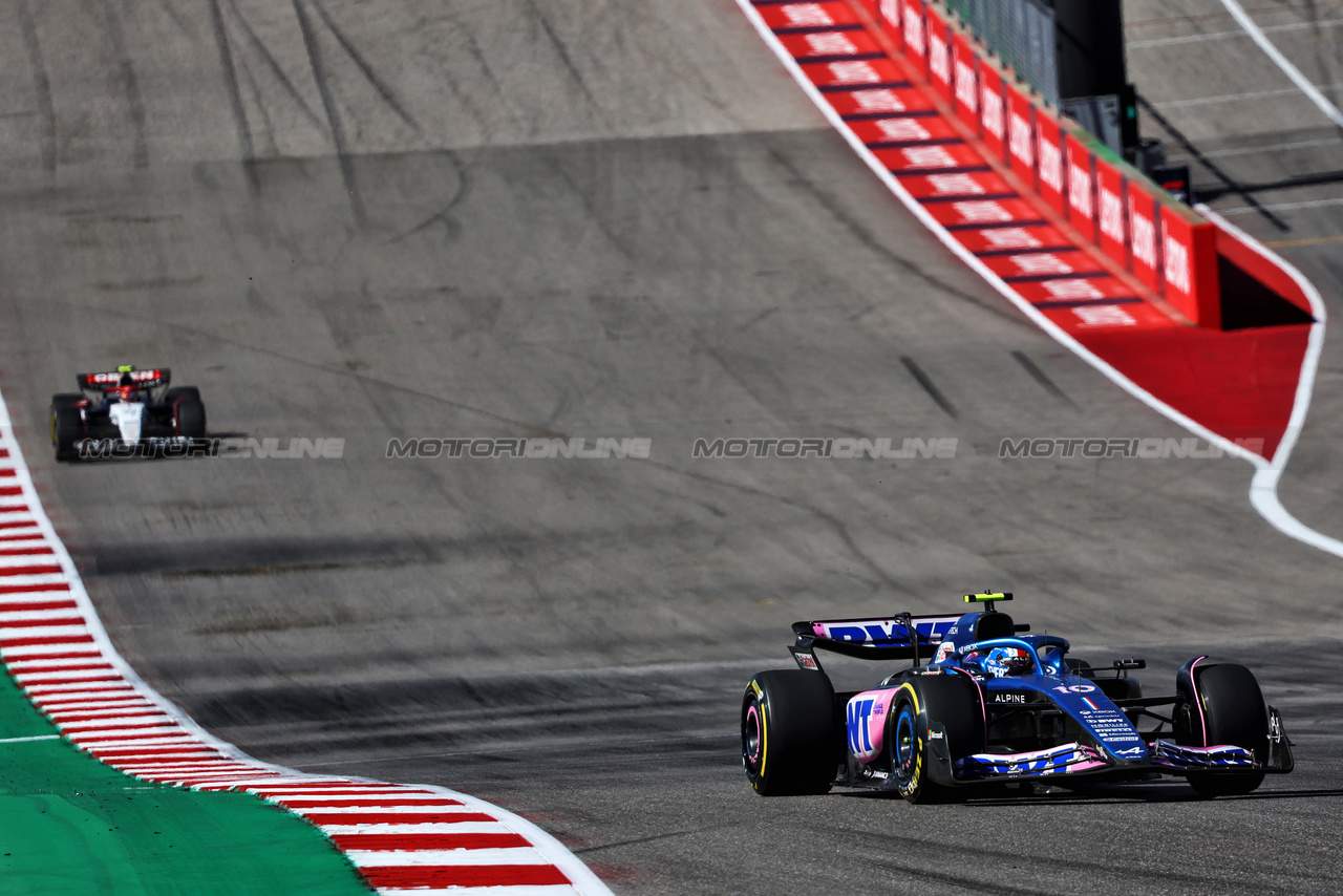 GP STATI UNITI, Pierre Gasly (FRA) Alpine F1 Team A523.

22.10.2023. Formula 1 World Championship, Rd 19, United States Grand Prix, Austin, Texas, USA, Gara Day.

- www.xpbimages.com, EMail: requests@xpbimages.com © Copyright: Batchelor / XPB Images