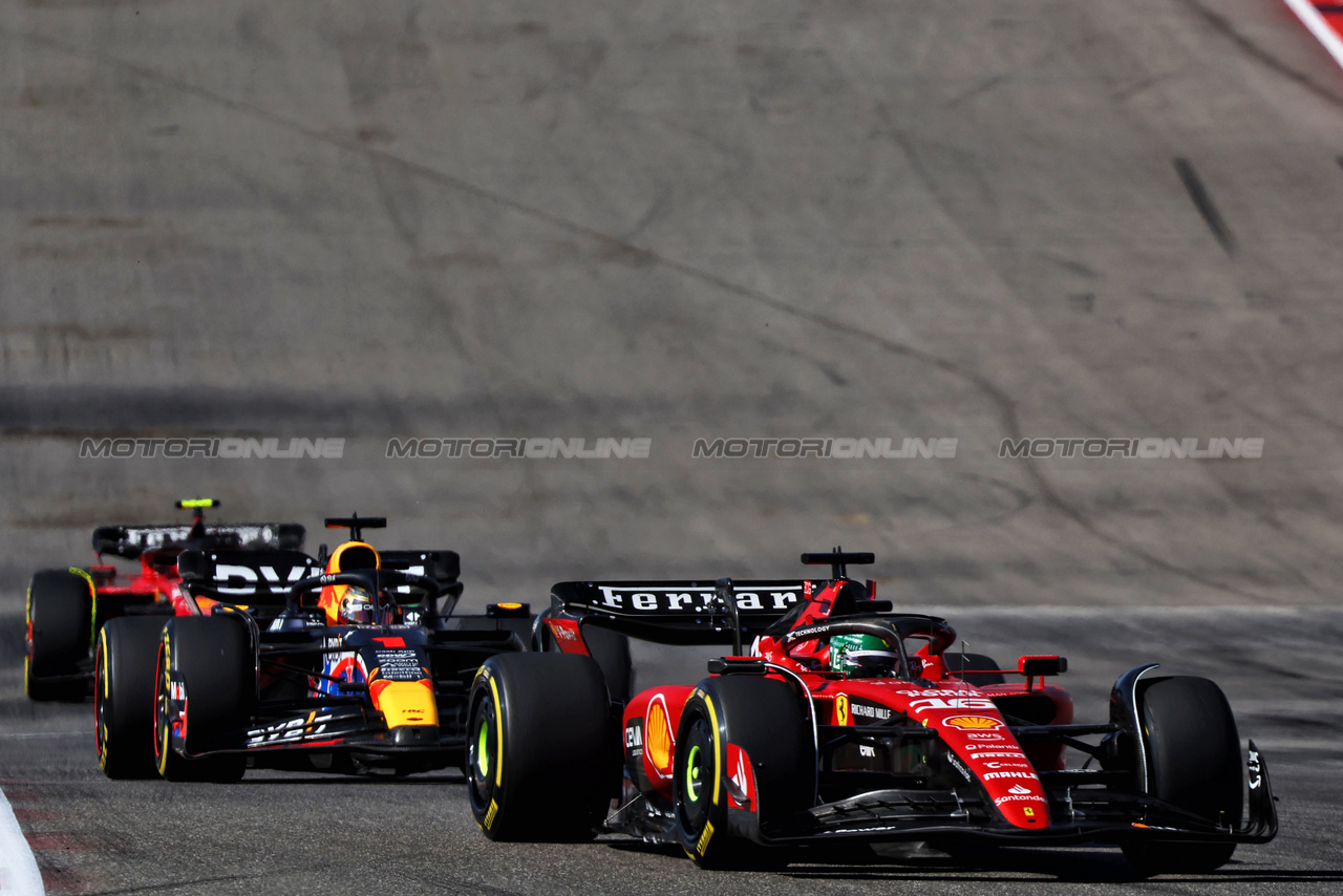 GP STATI UNITI, Charles Leclerc (MON) Ferrari SF-23.

22.10.2023. Formula 1 World Championship, Rd 19, United States Grand Prix, Austin, Texas, USA, Gara Day.

- www.xpbimages.com, EMail: requests@xpbimages.com © Copyright: Batchelor / XPB Images