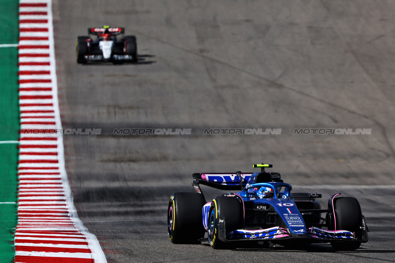 GP STATI UNITI, Pierre Gasly (FRA) Alpine F1 Team A523.

22.10.2023. Formula 1 World Championship, Rd 19, United States Grand Prix, Austin, Texas, USA, Gara Day.

- www.xpbimages.com, EMail: requests@xpbimages.com © Copyright: Batchelor / XPB Images