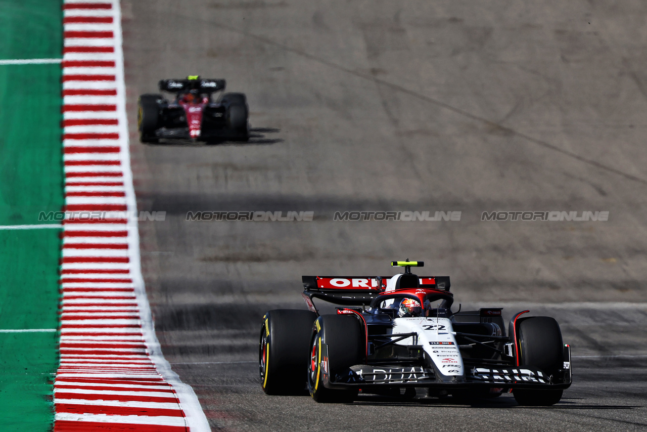 GP STATI UNITI, Yuki Tsunoda (JPN) AlphaTauri AT04.

22.10.2023. Formula 1 World Championship, Rd 19, United States Grand Prix, Austin, Texas, USA, Gara Day.

- www.xpbimages.com, EMail: requests@xpbimages.com © Copyright: Batchelor / XPB Images