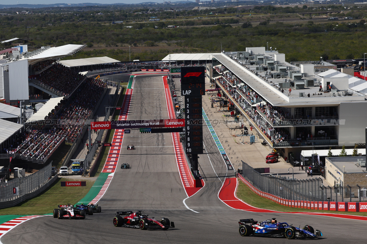 GP STATI UNITI, Alexander Albon (THA) Williams Racing FW45.

22.10.2023. Formula 1 World Championship, Rd 19, United States Grand Prix, Austin, Texas, USA, Gara Day.

- www.xpbimages.com, EMail: requests@xpbimages.com © Copyright: Batchelor / XPB Images