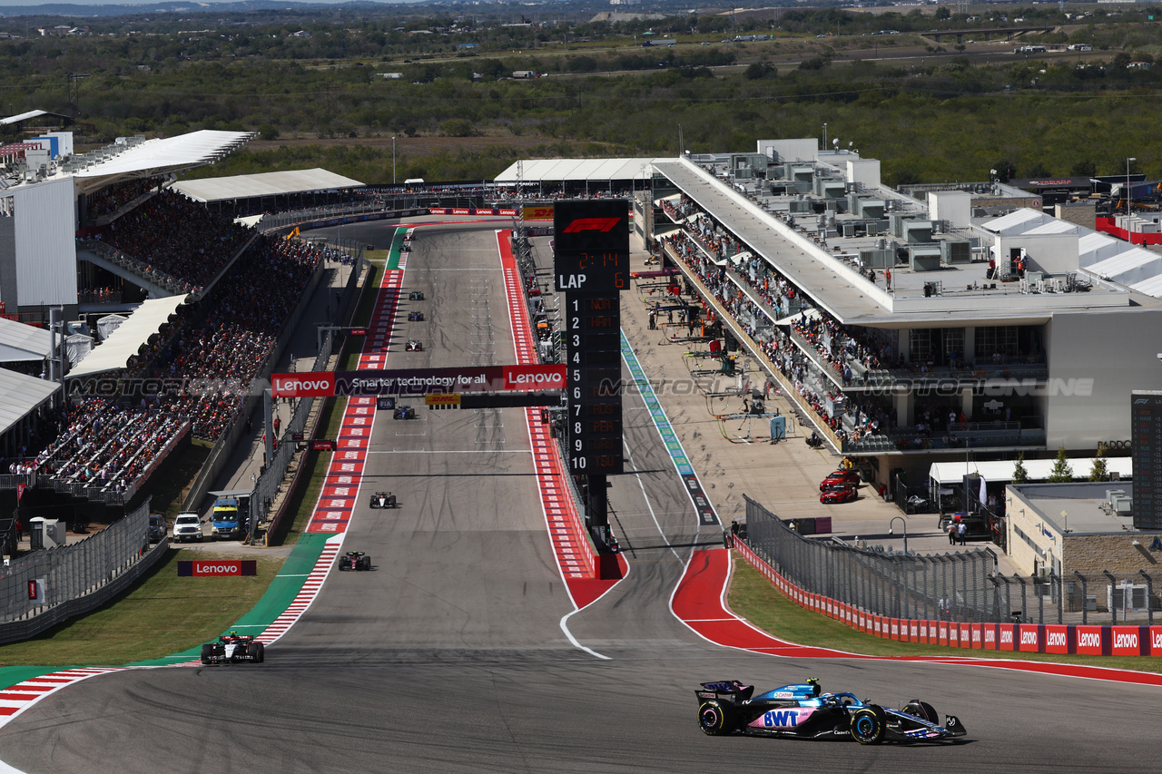 GP STATI UNITI, Pierre Gasly (FRA) Alpine F1 Team A523.

22.10.2023. Formula 1 World Championship, Rd 19, United States Grand Prix, Austin, Texas, USA, Gara Day.

- www.xpbimages.com, EMail: requests@xpbimages.com © Copyright: Batchelor / XPB Images