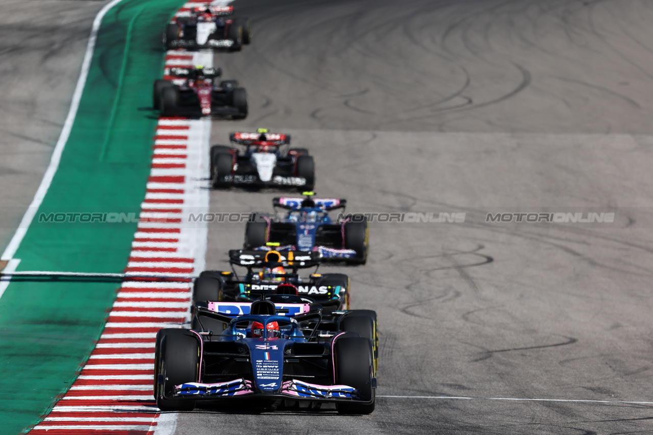 GP STATI UNITI, Esteban Ocon (FRA) Alpine F1 Team A523.

22.10.2023. Formula 1 World Championship, Rd 19, United States Grand Prix, Austin, Texas, USA, Gara Day.

- www.xpbimages.com, EMail: requests@xpbimages.com © Copyright: Moy / XPB Images