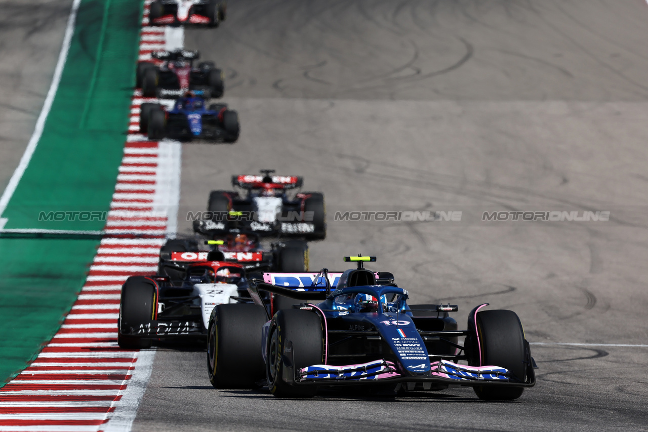 GP STATI UNITI, Pierre Gasly (FRA) Alpine F1 Team A523.

22.10.2023. Formula 1 World Championship, Rd 19, United States Grand Prix, Austin, Texas, USA, Gara Day.

- www.xpbimages.com, EMail: requests@xpbimages.com © Copyright: Moy / XPB Images