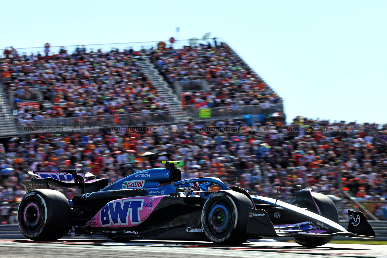 GP STATI UNITI, Pierre Gasly (FRA) Alpine F1 Team A523.

22.10.2023. Formula 1 World Championship, Rd 19, United States Grand Prix, Austin, Texas, USA, Gara Day.

- www.xpbimages.com, EMail: requests@xpbimages.com © Copyright: Batchelor / XPB Images