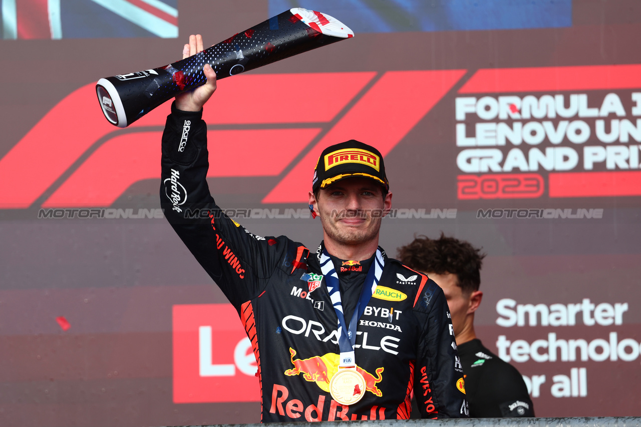 GP STATI UNITI, 1st place Max Verstappen (NLD) Red Bull Racing RB19.
22.10.2023. Formula 1 World Championship, Rd 19, United States Grand Prix, Austin, Texas, USA, Gara Day.
- www.xpbimages.com, EMail: requests@xpbimages.com © Copyright: Batchelor / XPB Images