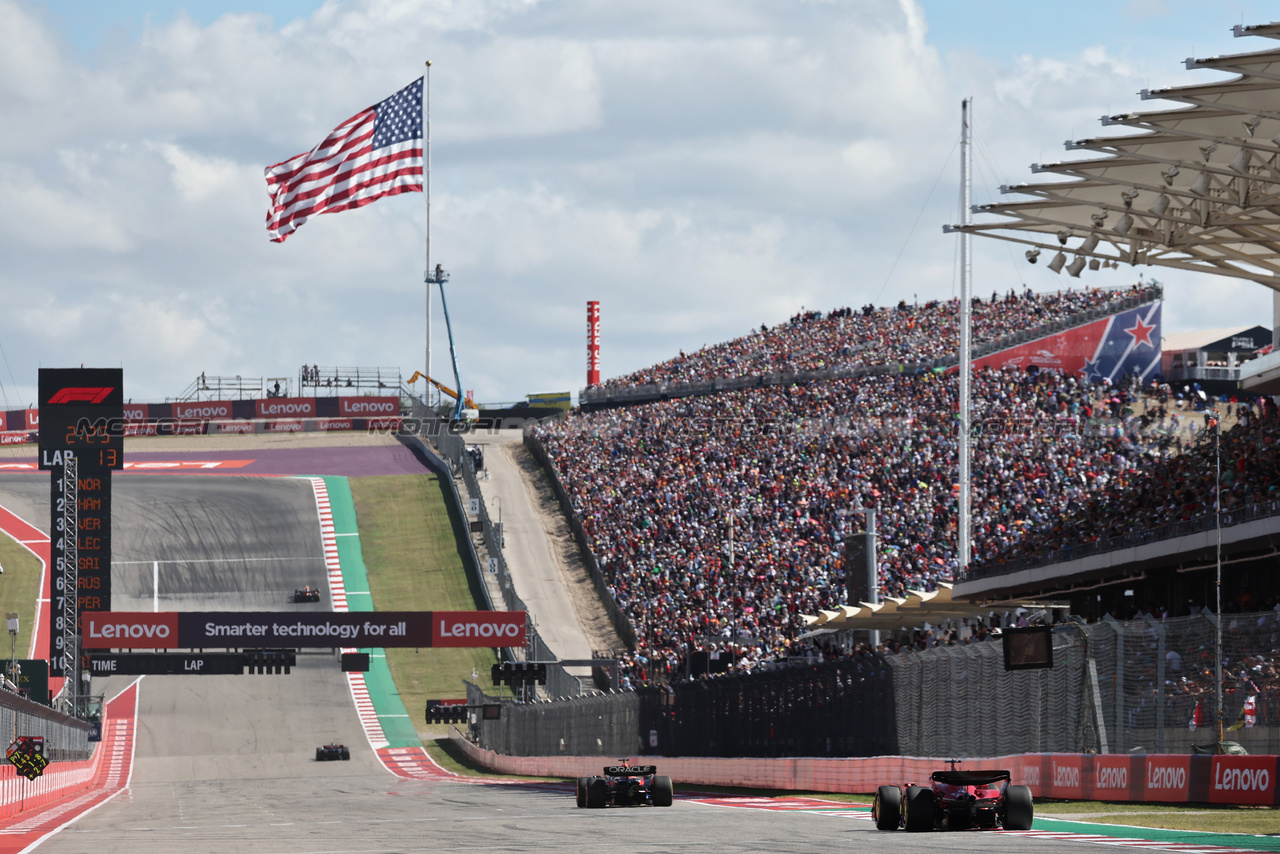 GP STATI UNITI, Charles Leclerc (MON) Ferrari SF-23.

22.10.2023. Formula 1 World Championship, Rd 19, United States Grand Prix, Austin, Texas, USA, Gara Day.

- www.xpbimages.com, EMail: requests@xpbimages.com © Copyright: Moy / XPB Images