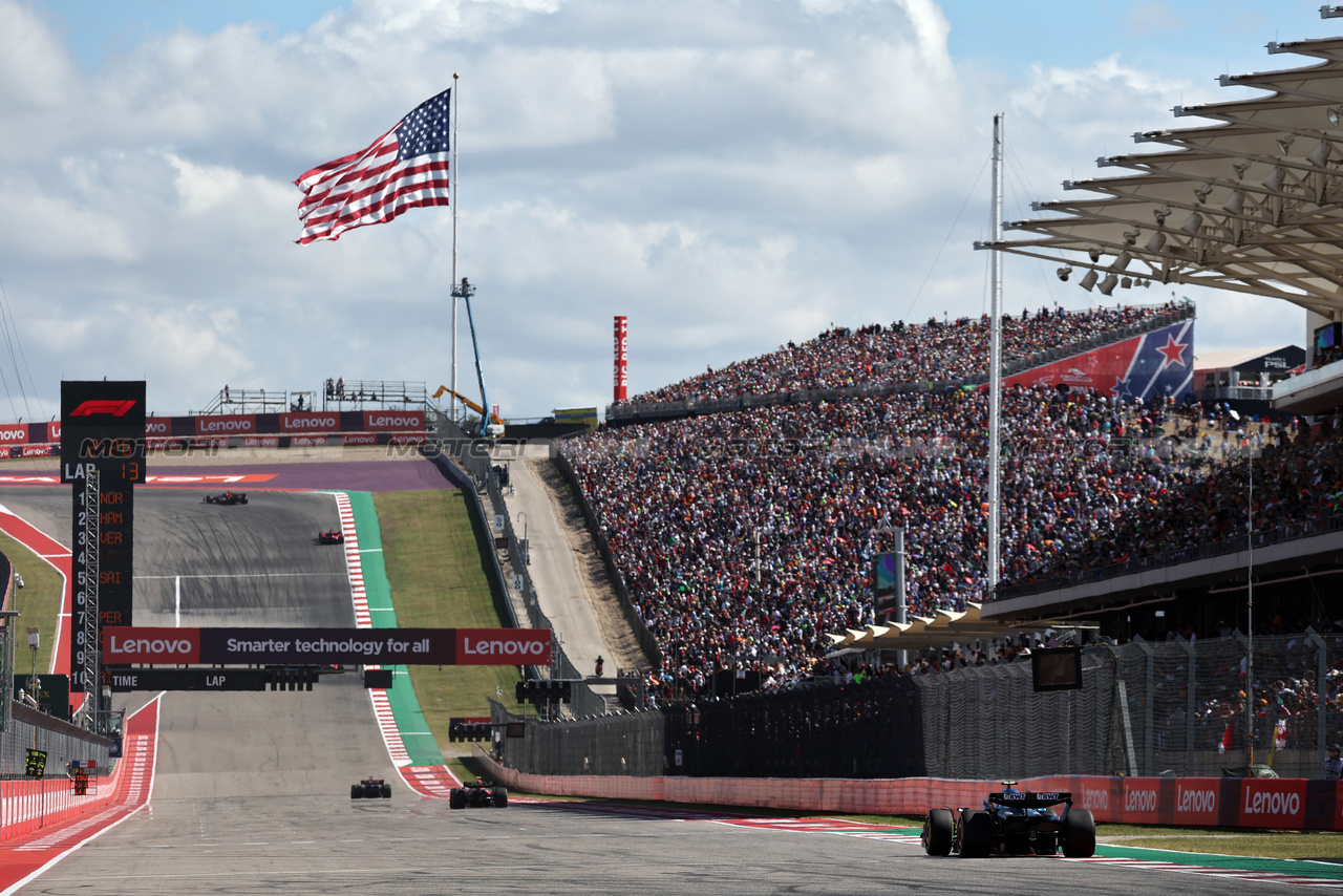 GP STATI UNITI, Pierre Gasly (FRA) Alpine F1 Team A523.

22.10.2023. Formula 1 World Championship, Rd 19, United States Grand Prix, Austin, Texas, USA, Gara Day.

- www.xpbimages.com, EMail: requests@xpbimages.com © Copyright: Moy / XPB Images