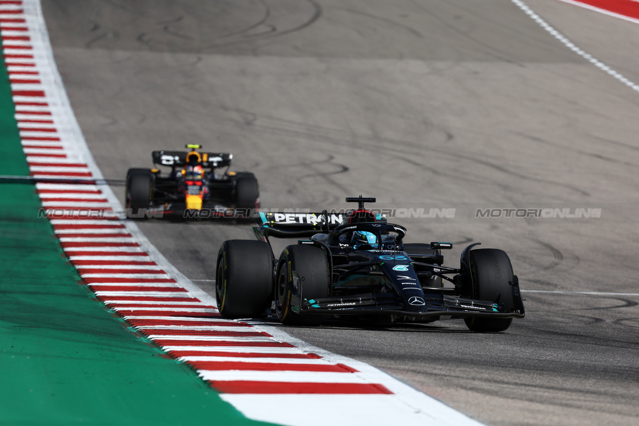 GP STATI UNITI, George Russell (GBR) Mercedes AMG F1 W14.

22.10.2023. Formula 1 World Championship, Rd 19, United States Grand Prix, Austin, Texas, USA, Gara Day.

- www.xpbimages.com, EMail: requests@xpbimages.com © Copyright: Moy / XPB Images