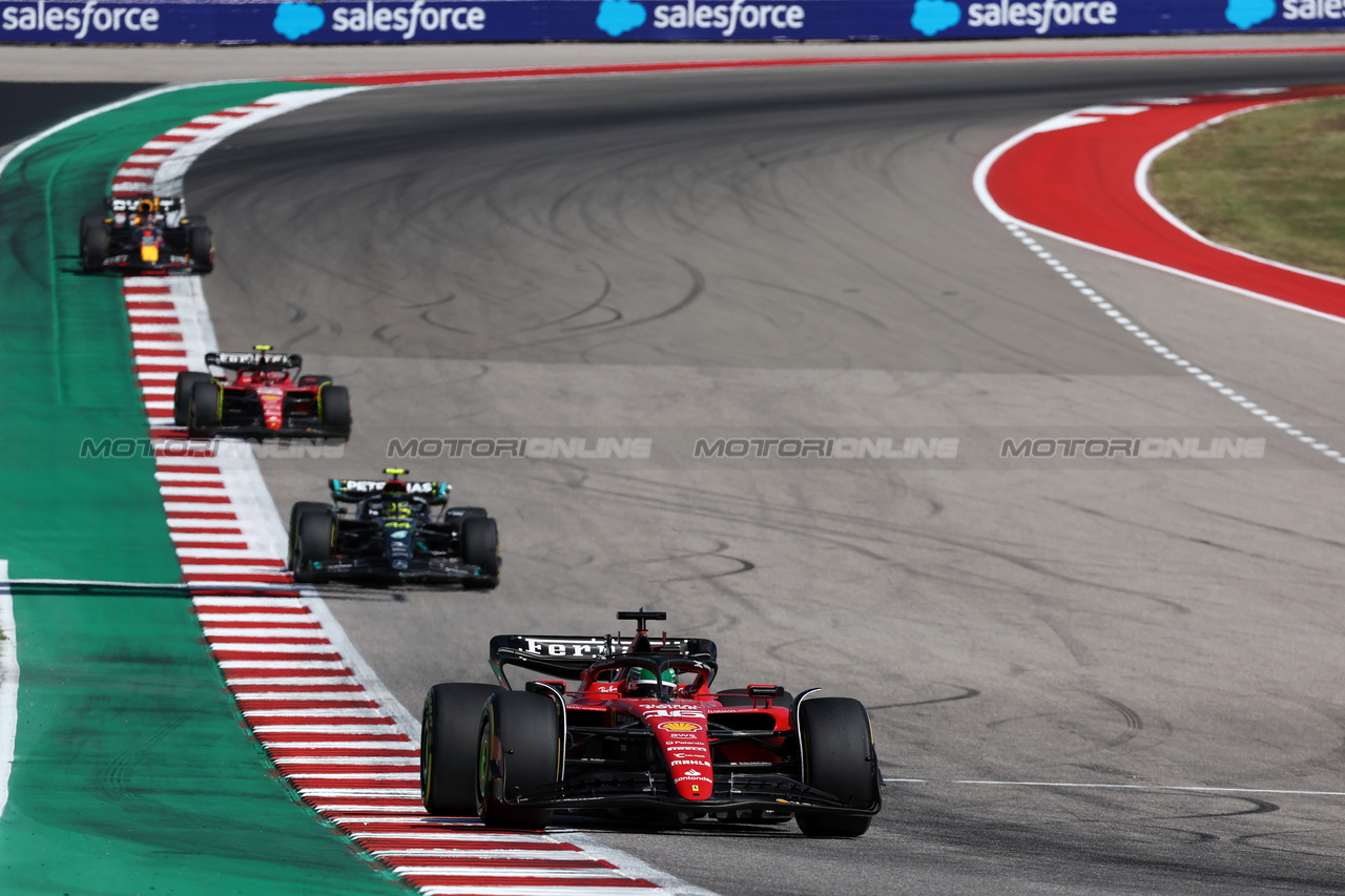 GP STATI UNITI, Charles Leclerc (MON) Ferrari SF-23.

22.10.2023. Formula 1 World Championship, Rd 19, United States Grand Prix, Austin, Texas, USA, Gara Day.

- www.xpbimages.com, EMail: requests@xpbimages.com © Copyright: Moy / XPB Images