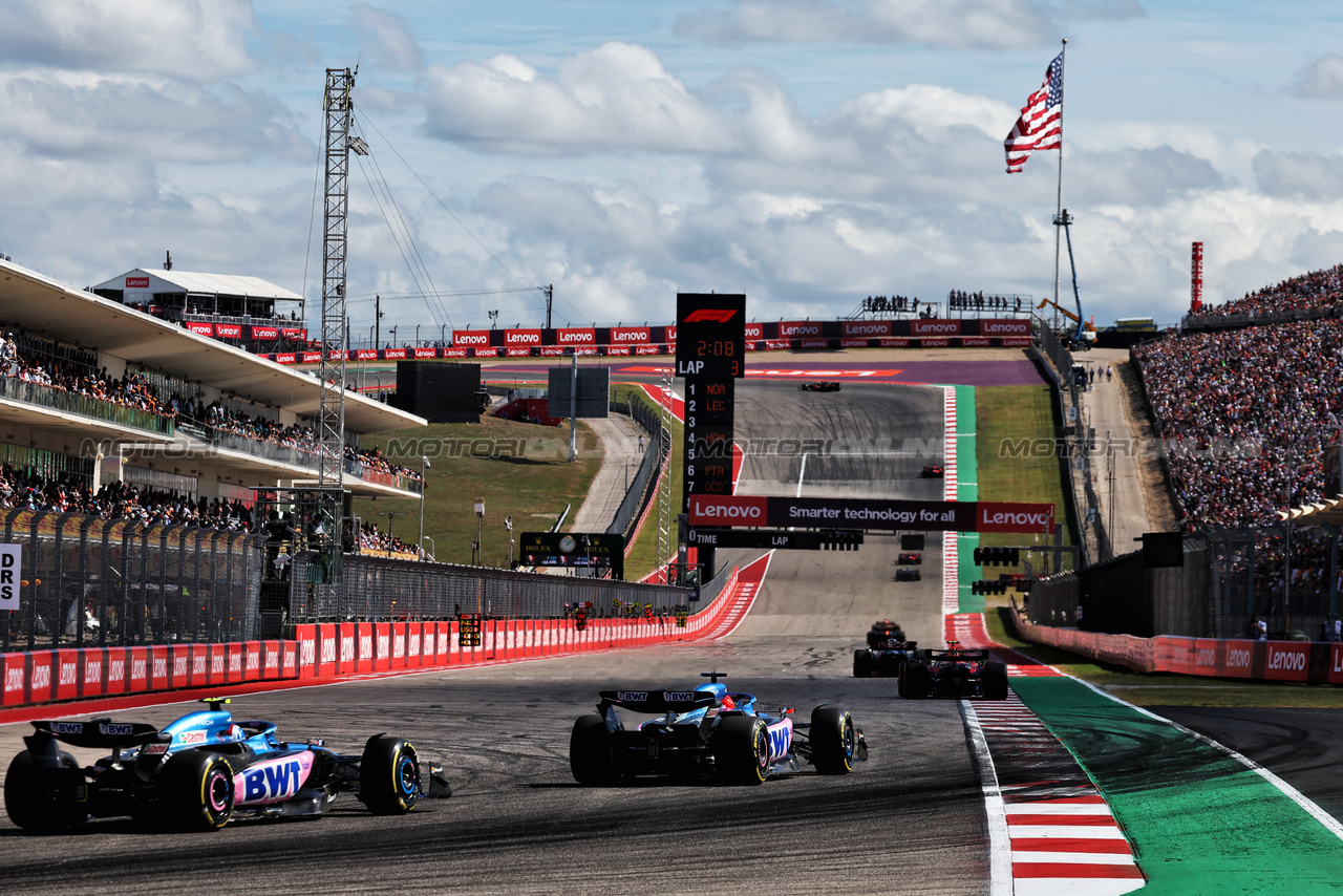 GP STATI UNITI, Pierre Gasly (FRA) Alpine F1 Team A523.

22.10.2023. Formula 1 World Championship, Rd 19, United States Grand Prix, Austin, Texas, USA, Gara Day.

- www.xpbimages.com, EMail: requests@xpbimages.com © Copyright: Moy / XPB Images