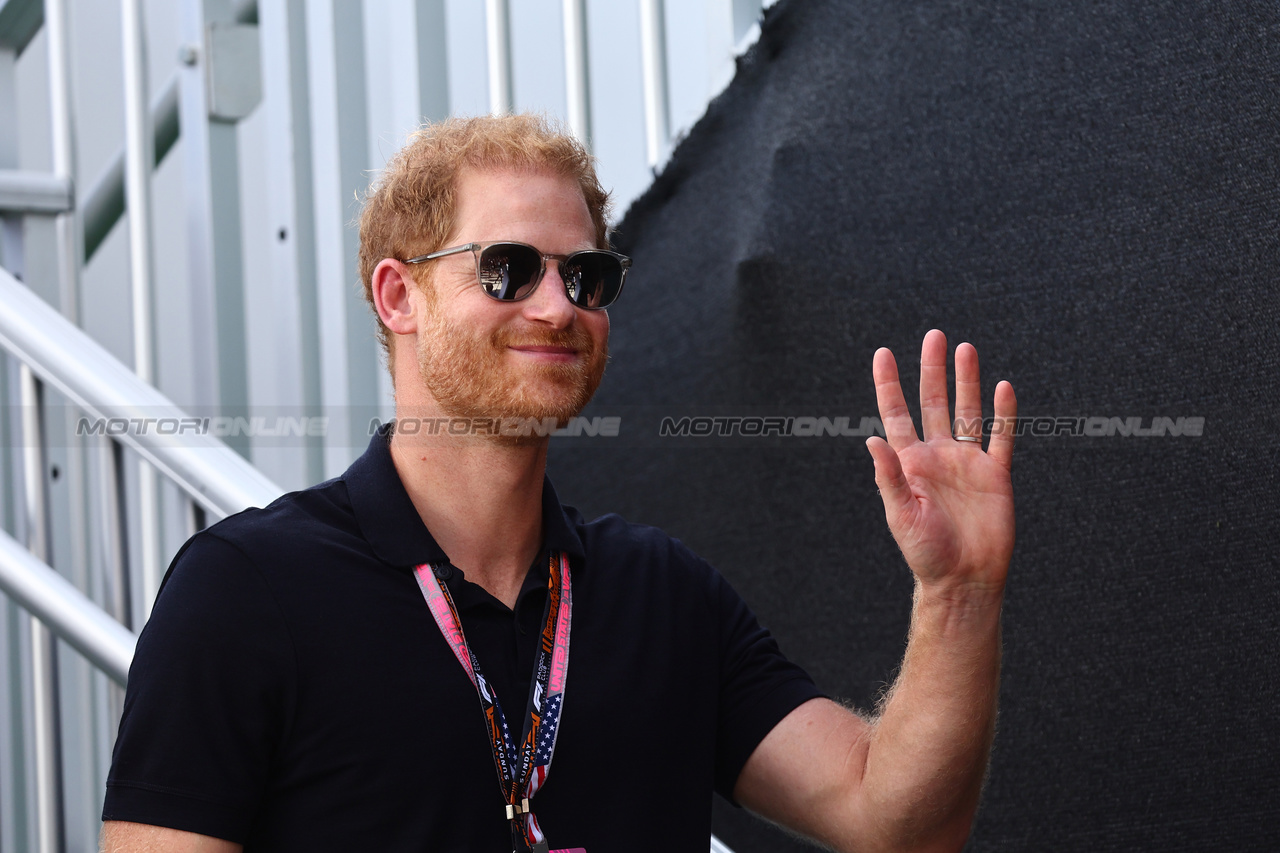 GP STATI UNITI, Prince Harry (GBR) Duke of Sussex.

22.10.2023. Formula 1 World Championship, Rd 19, United States Grand Prix, Austin, Texas, USA, Gara Day.

- www.xpbimages.com, EMail: requests@xpbimages.com © Copyright: Batchelor / XPB Images