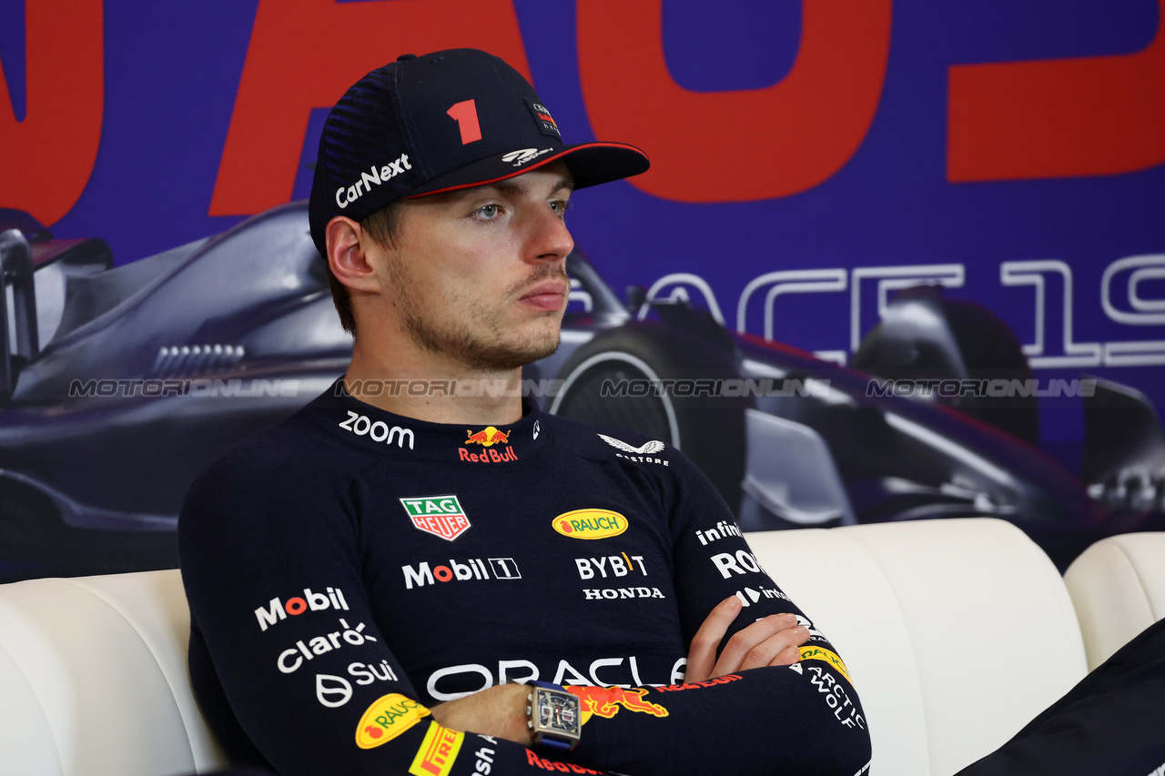 GP STATI UNITI, Max Verstappen (NLD) Red Bull Racing in the post race FIA Press Conference.

22.10.2023. Formula 1 World Championship, Rd 19, United States Grand Prix, Austin, Texas, USA, Gara Day.

- www.xpbimages.com, EMail: requests@xpbimages.com © Copyright: Bearne / XPB Images