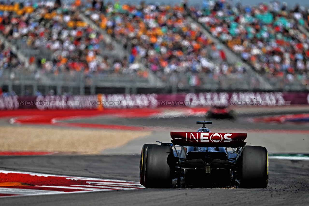 GP STATI UNITI, George Russell (GBR) Mercedes AMG F1 W14.

22.10.2023. Formula 1 World Championship, Rd 19, United States Grand Prix, Austin, Texas, USA, Gara Day.

- www.xpbimages.com, EMail: requests@xpbimages.com © Copyright: Price / XPB Images