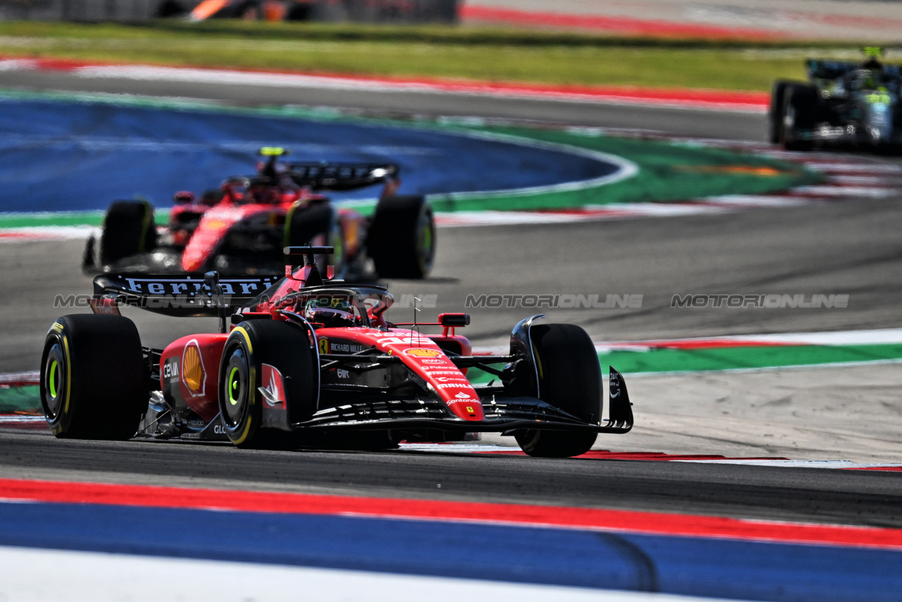 GP STATI UNITI, Charles Leclerc (MON) Ferrari SF-23.

22.10.2023. Formula 1 World Championship, Rd 19, United States Grand Prix, Austin, Texas, USA, Gara Day.

- www.xpbimages.com, EMail: requests@xpbimages.com © Copyright: Price / XPB Images