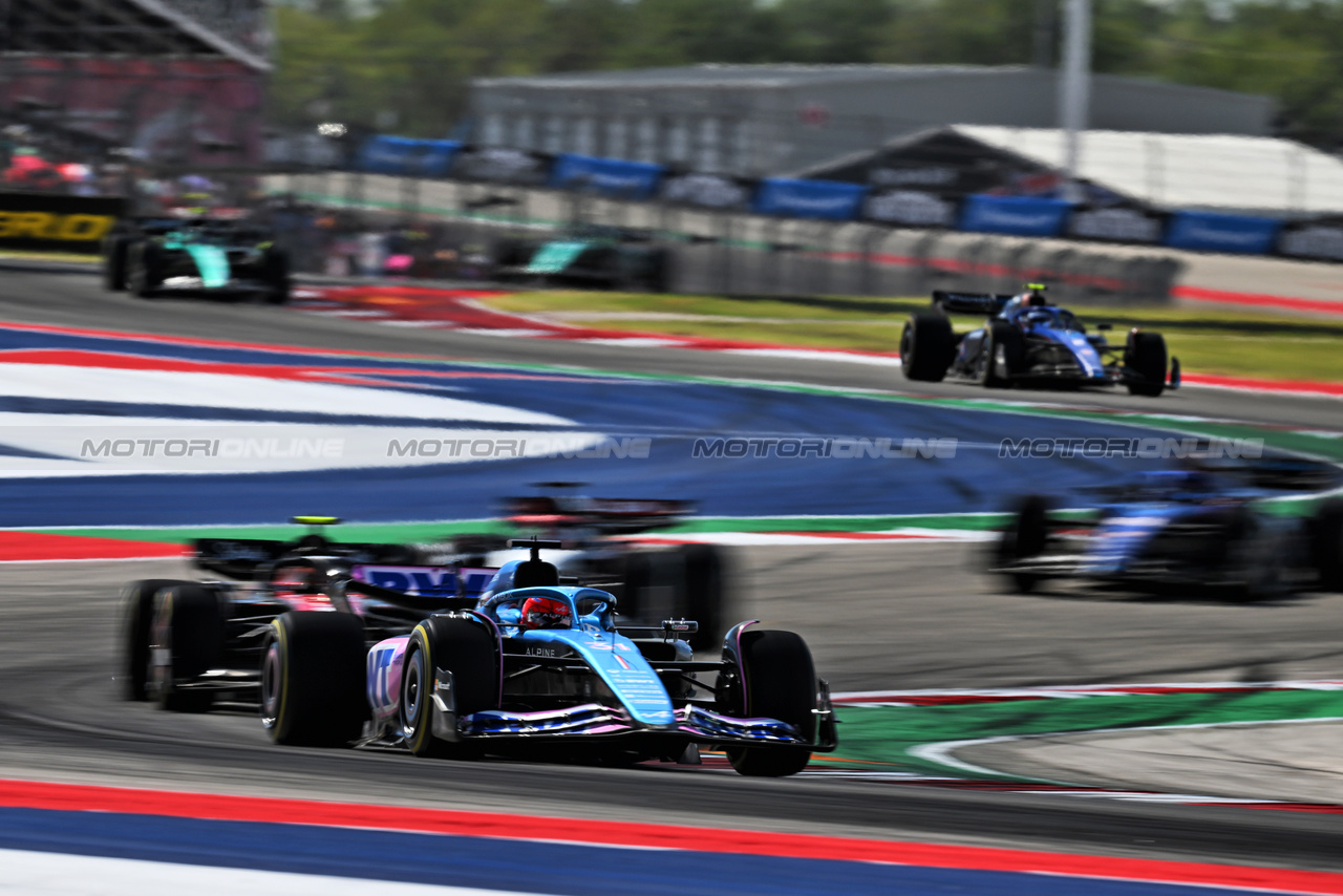 GP STATI UNITI, Esteban Ocon (FRA) Alpine F1 Team A523.

22.10.2023. Formula 1 World Championship, Rd 19, United States Grand Prix, Austin, Texas, USA, Gara Day.

- www.xpbimages.com, EMail: requests@xpbimages.com © Copyright: Price / XPB Images