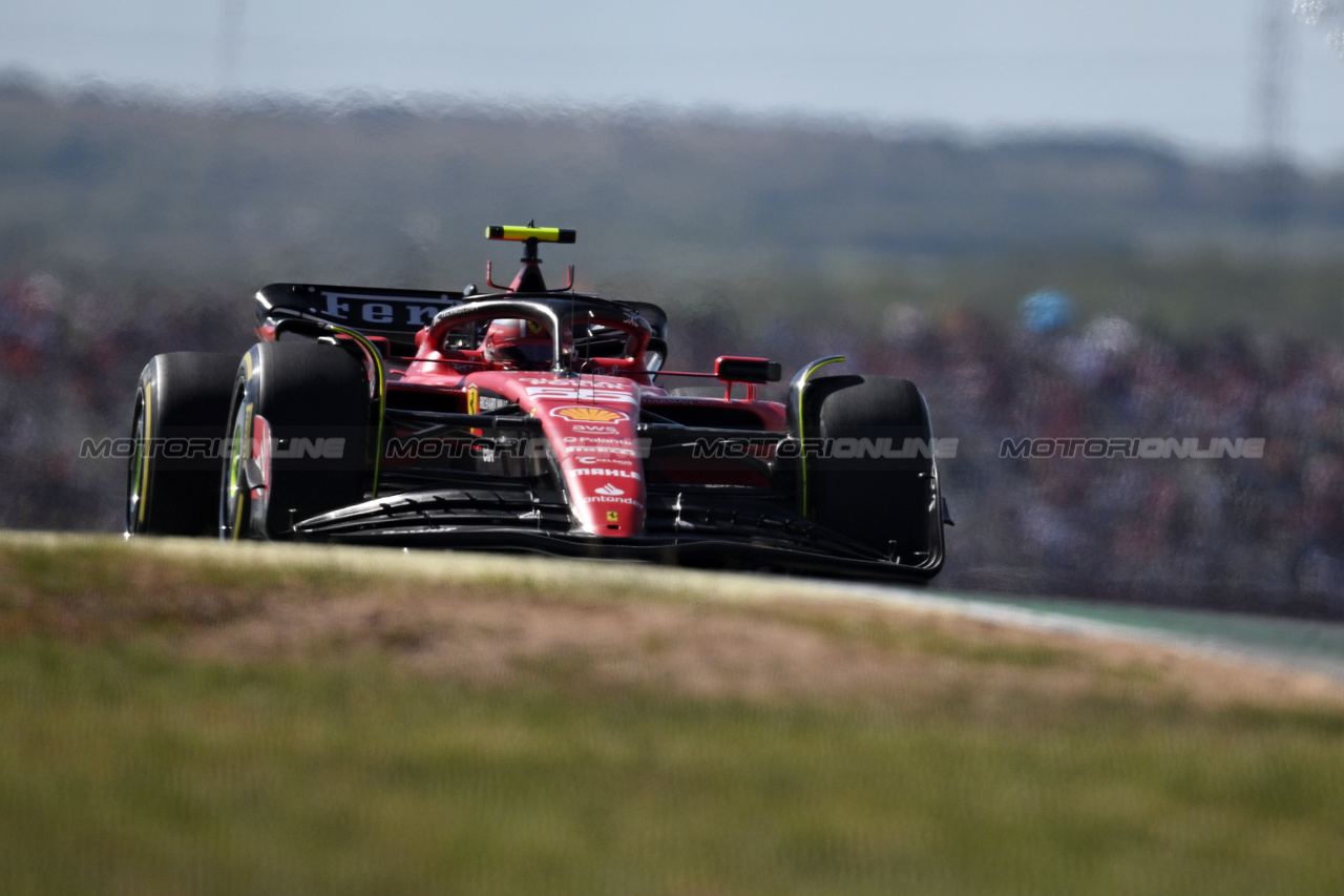 GP STATI UNITI, Carlos Sainz Jr (ESP) Ferrari SF-23.

22.10.2023. Formula 1 World Championship, Rd 19, United States Grand Prix, Austin, Texas, USA, Gara Day.

- www.xpbimages.com, EMail: requests@xpbimages.com © Copyright: Price / XPB Images