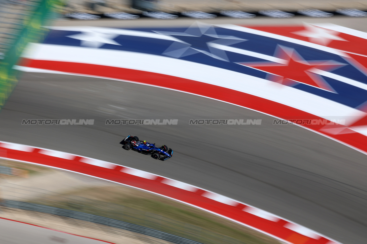 GP STATI UNITI, Logan Sargeant (USA) Williams Racing FW45.

22.10.2023. Formula 1 World Championship, Rd 19, United States Grand Prix, Austin, Texas, USA, Gara Day.

 - www.xpbimages.com, EMail: requests@xpbimages.com © Copyright: Rew / XPB Images