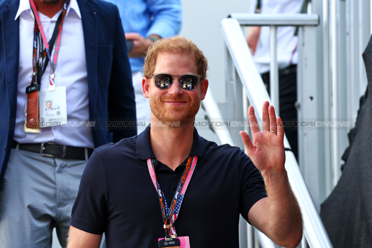 GP STATI UNITI, Prince Harry (GBR) Duke of Sussex.

22.10.2023. Formula 1 World Championship, Rd 19, United States Grand Prix, Austin, Texas, USA, Gara Day.

 - www.xpbimages.com, EMail: requests@xpbimages.com © Copyright: Coates / XPB Images