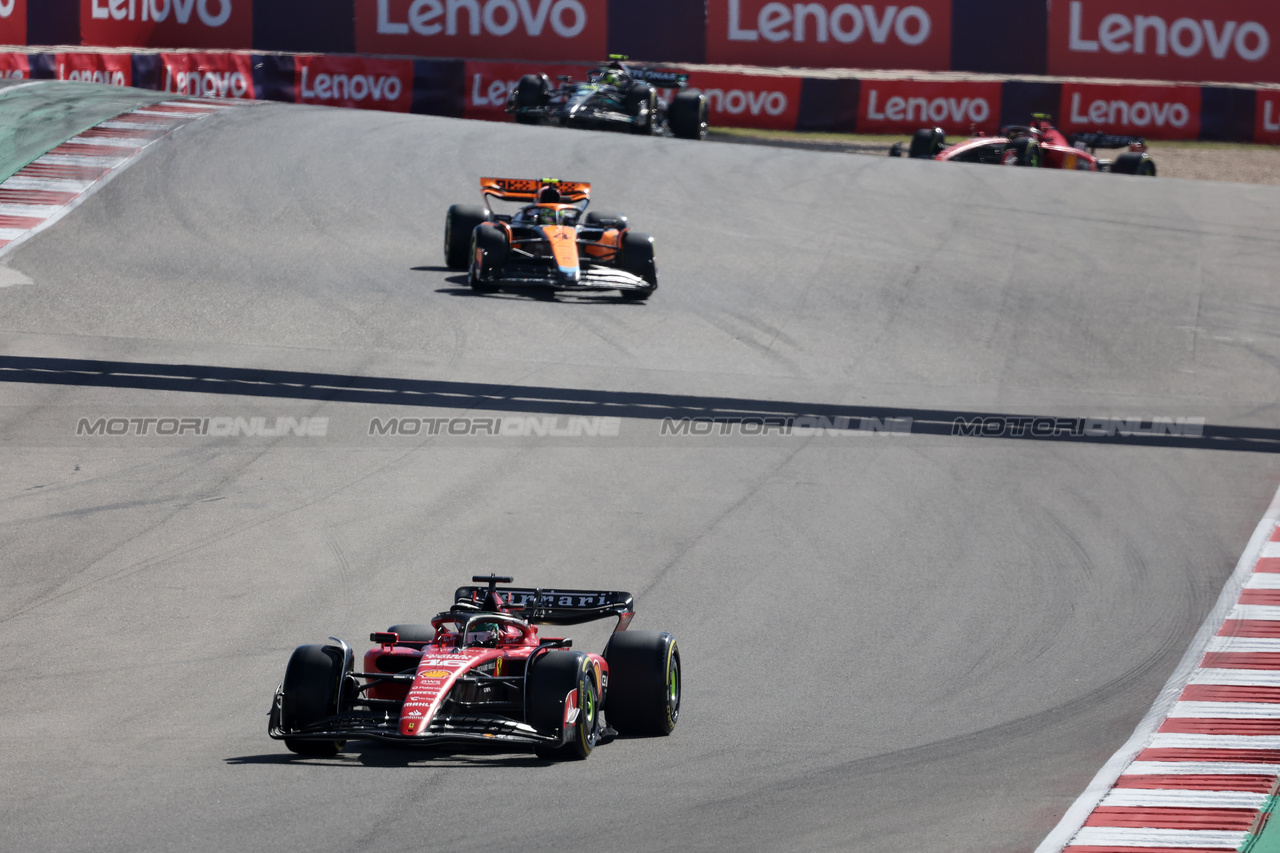 GP STATI UNITI, Charles Leclerc (MON) Ferrari SF-23.

22.10.2023. Formula 1 World Championship, Rd 19, United States Grand Prix, Austin, Texas, USA, Gara Day.

- www.xpbimages.com, EMail: requests@xpbimages.com © Copyright: Bearne / XPB Images
