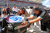 GP STATI UNITI, Anthony Joshua (GBR) Boxer e Otro Capital Alpine F1 Team Investor - pit stop practice with the team.
22.10.2023. Formula 1 World Championship, Rd 19, United States Grand Prix, Austin, Texas, USA, Gara Day.
- www.xpbimages.com, EMail: requests@xpbimages.com © Copyright: Moy / XPB Images