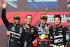 GP STATI UNITI, 1st place Max Verstappen (NLD) Red Bull Racing RB19, with John Hammond (GBR) Red Bull Racing Physiotherapist, 2nd place Lewis Hamilton (GBR) Mercedes AMG F1 W14 e 3rd place Lando Norris (GBR) McLaren.
22.10.2023. Formula 1 World Championship, Rd 19, United States Grand Prix, Austin, Texas, USA, Gara Day.
- www.xpbimages.com, EMail: requests@xpbimages.com © Copyright: Batchelor / XPB Images