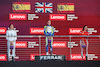 GP STATI UNITI, The podium (L to R): Nerea Marti (ESP) Mercantile Campos Racing, second; Jessica Edgar (GBR) Rodin Carlin, vincitore; Marta Garcia (ESP) Prema Racing, third.
22.10.2023. F1 Academy, Rd 7, Gara 3, Austin, Texas, USA.
- www.xpbimages.com, EMail: requests@xpbimages.com © Copyright: Batchelor / XPB Images