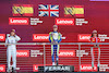 GP STATI UNITI, The podium (L to R): Nerea Marti (ESP) Mercantile Campos Racing, second; Jessica Edgar (GBR) Rodin Carlin, vincitore; Marta Garcia (ESP) Prema Racing, third.
22.10.2023. F1 Academy, Rd 7, Gara 3, Austin, Texas, USA.
- www.xpbimages.com, EMail: requests@xpbimages.com © Copyright: Batchelor / XPB Images