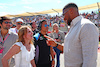 GP STATI UNITI, (L to R): Geri Horner (GBR) Singer with Anthony Joshua (GBR) Boxer e Otro Capital Alpine F1 Team Investor on the grid.
22.10.2023. Formula 1 World Championship, Rd 19, United States Grand Prix, Austin, Texas, USA, Gara Day.
 - www.xpbimages.com, EMail: requests@xpbimages.com © Copyright: Coates / XPB Images