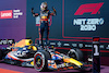 GP STATI UNITI, Gara winner Max Verstappen (NLD) Red Bull Racing RB19 celebrates in parc ferme.
22.10.2023. Formula 1 World Championship, Rd 19, United States Grand Prix, Austin, Texas, USA, Gara Day.
 - www.xpbimages.com, EMail: requests@xpbimages.com © Copyright: Rew / XPB Images